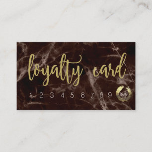 Gold Marble⎢ Loyalty Card