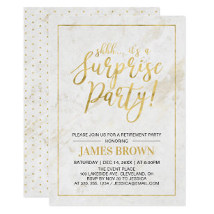 surprise retirement party invitations announcements zazzle uk