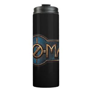 Gold & Marble NO-MAJ™ Badge Thermal Tumbler
