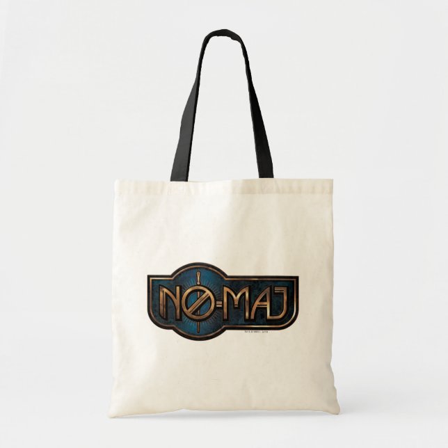 Gold & Marble NO-MAJ™ Badge Tote Bag (Front)