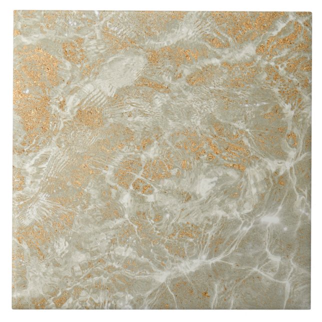 Gold Marble Pattern  Tile (Front)