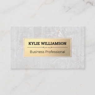 Gold   Marble Rock Business Card