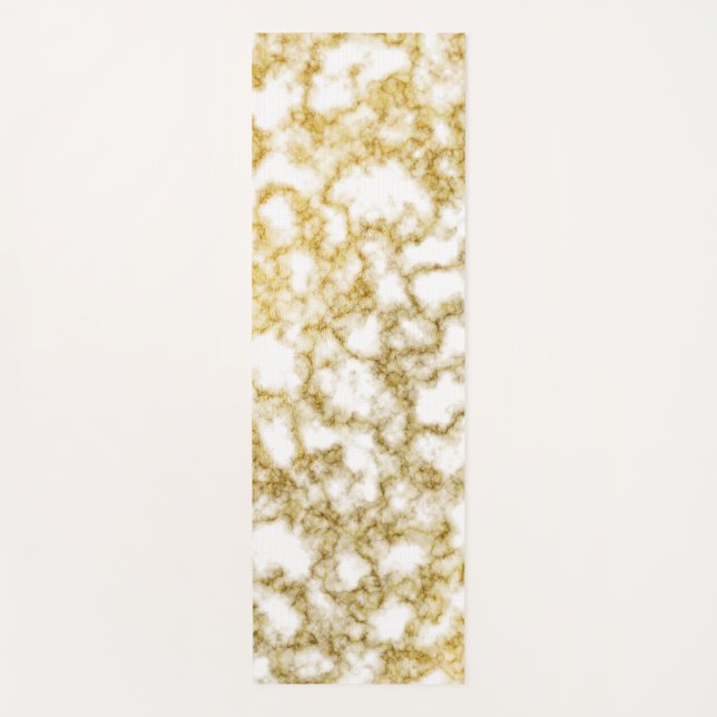 Gold Marble Yoga Mat (Front)