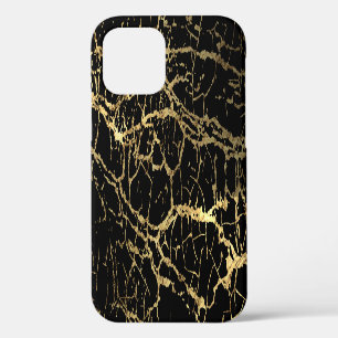 Gold Marbling Texture: Luxe Design Element iPhone 12 Case