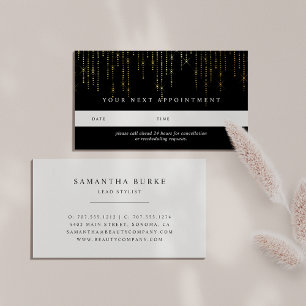 Gold Marquee Appointment Cards