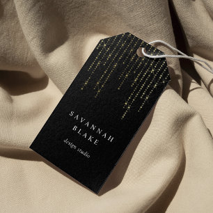 Gold Marquee Business Gift Tags