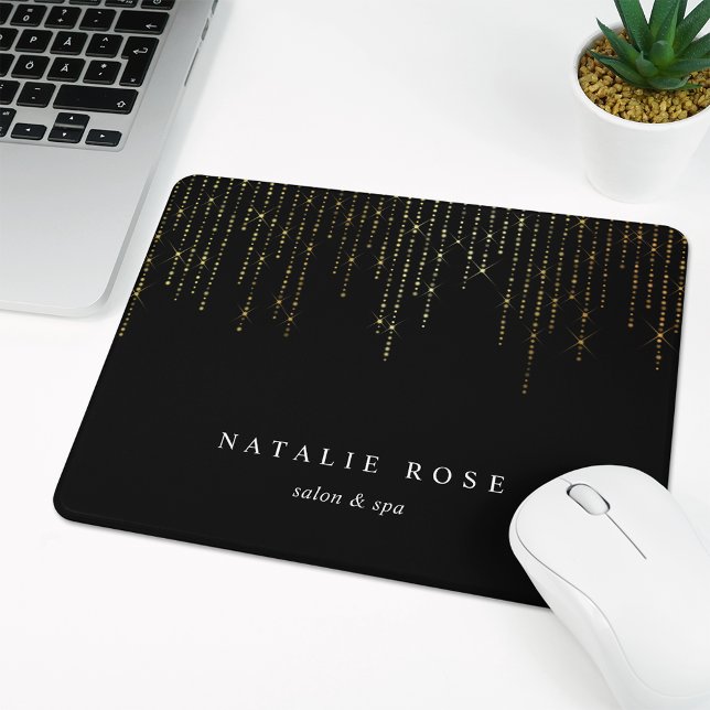 Gold Marquee Personalised Mouse Mat (Creator Uploaded)