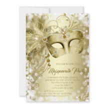 Gold Mask Maquerade Party