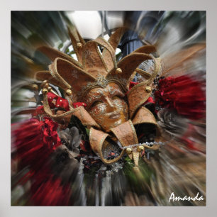 Gold Masquerade Poster