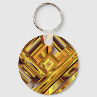 Gold Matrix Key Ring