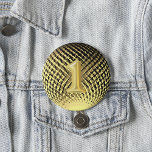 Gold medal, 1st place winner  3 cm round badge<br><div class="desc">Ornament as a gold medal for first place winners. Prices at amateur sport club award ceremonies.</div>