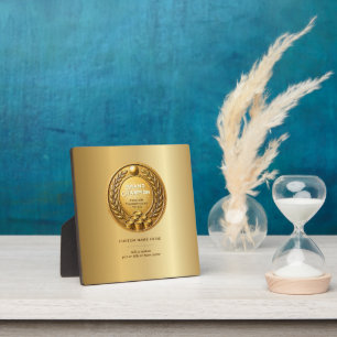 Gold Medal Beer Pong Tournament Championship Plaque