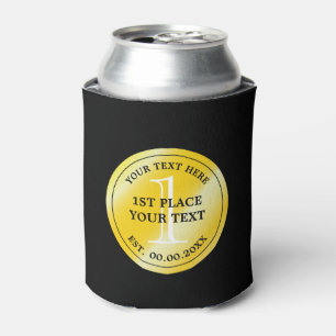 Gold medal first place champion winner medallion can cooler