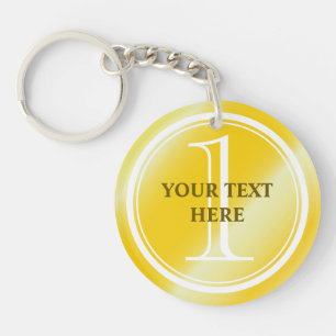 Gold Medal keychain for 1st place in competition