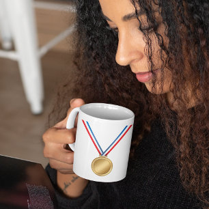 Gold Medal On A Ribbon Mug
