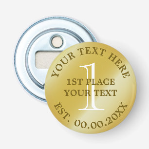 Gold medallist first place champion winner victor bottle opener