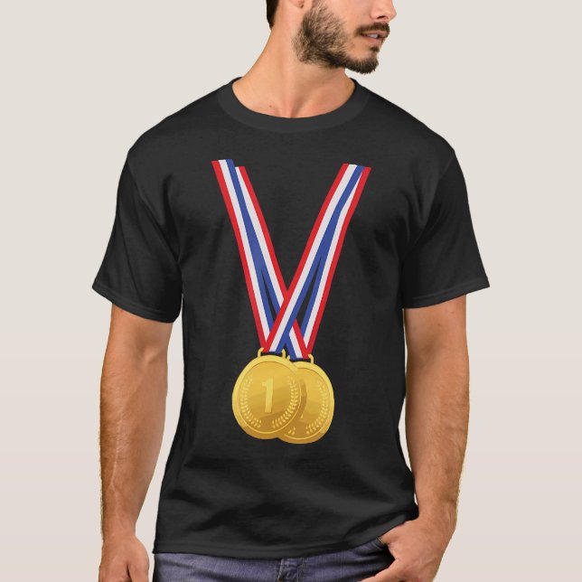 Gold Medals - Funny Shirt For Winners And Champion (Front)