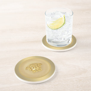 Gold Medusa Medallion Coaster