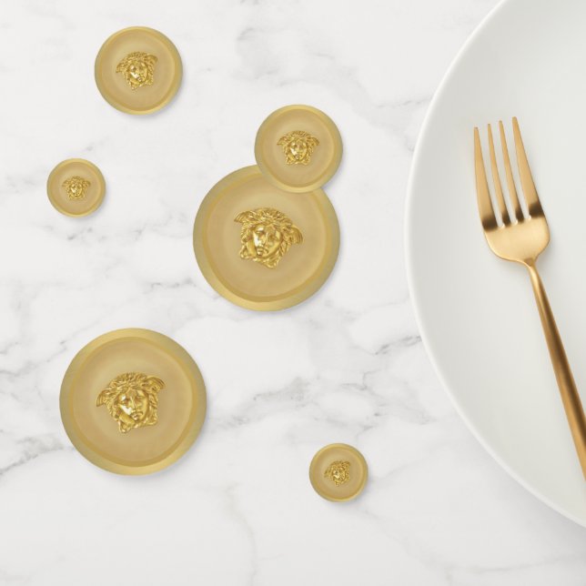 Gold Medusa Medallion Confetti (Group)