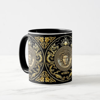 Gold Medusa Oriental Mug