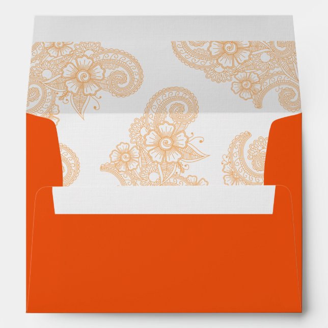 Gold Mehndi Envelope (Back (Bottom))