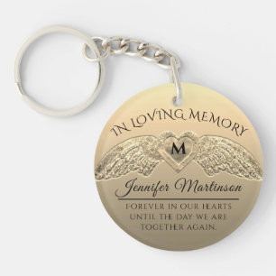 Gold Memorial Key Ring