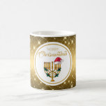 Gold Menorah Merry Chrismukkah Hanukkah  Coffee Mug<br><div class="desc">Gold Menorah Merry Chrismukkah Hanukkah Coffee Mug</div>