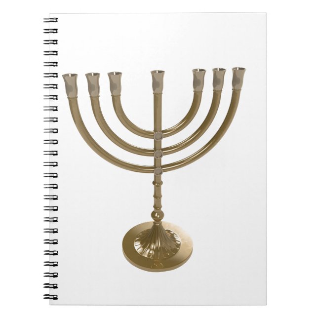 gold menorah notebook (Front)