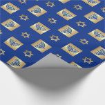 Gold Menorah & Star of David Jewish Holidays Wrapping Paper<br><div class="desc">Gold Foil Star of David and Menorah design Hanukkah,  Rosh Hashanah,  Passover,  Any Jewish Celebration Gift Wrapping Paper. Matching cards,  party invitations and gifts available in the Jewish Holidays / Hanukkah Category of our store.</div>