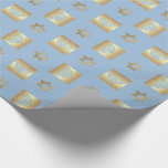 Gold Menorah & Star of David Jewish Holidays Wrapping Paper<br><div class="desc">Gold Foil Star of David and Menorah design Hanukkah,  Rosh Hashanah,  Passover,  Any Jewish Celebration Gift Wrapping Paper. Matching cards,  party invitations and gifts available in the Jewish Holidays / Hanukkah Category of our store.</div>