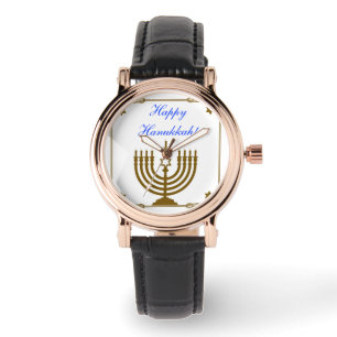 Gold Menorah Watch