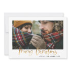 Gold merry christmas red and green plaid photo