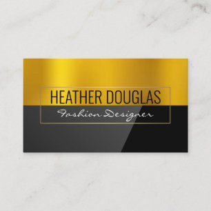 Gold Metal Black High Gloss Business Card