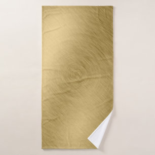 Gold metal brushed background or textureabstract,a bath towel