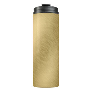 Gold metal brushed background or textureabstract,a thermal tumbler