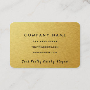 GOLD METAL BUSINESS CARD