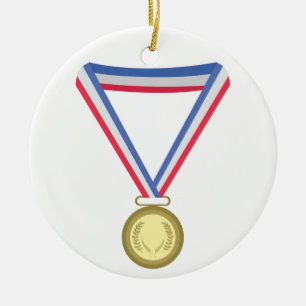 Gold Metal Ceramic Tree Decoration