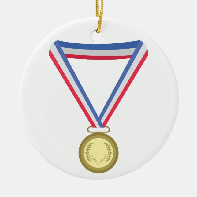 Gold Metal Ceramic Tree Decoration (Front)