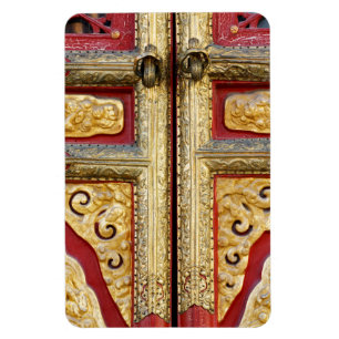 Gold Metal Lace on Door Magnet