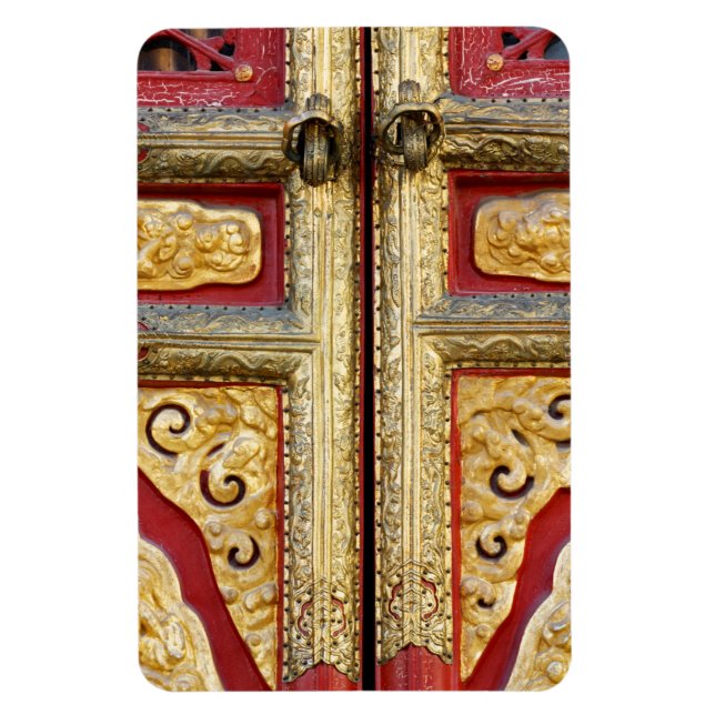 Gold Metal Lace on Door Magnet (Vertical)