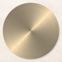 Gold Metal Look Circular Metallic