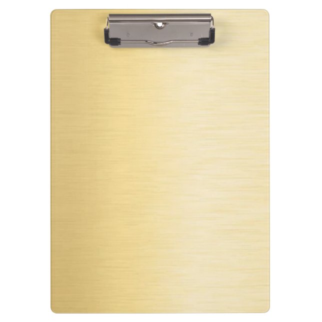 Gold Metal Look terminal Clipboard (Front)