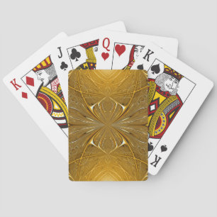 Gold Metal Pattern Design Playing Cards