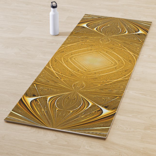Gold Metal Pattern Design Yoga Mat (In Situ)