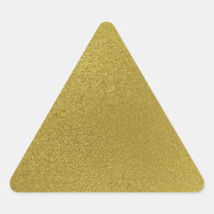 Gold Metal Pattern Triangle Sticker