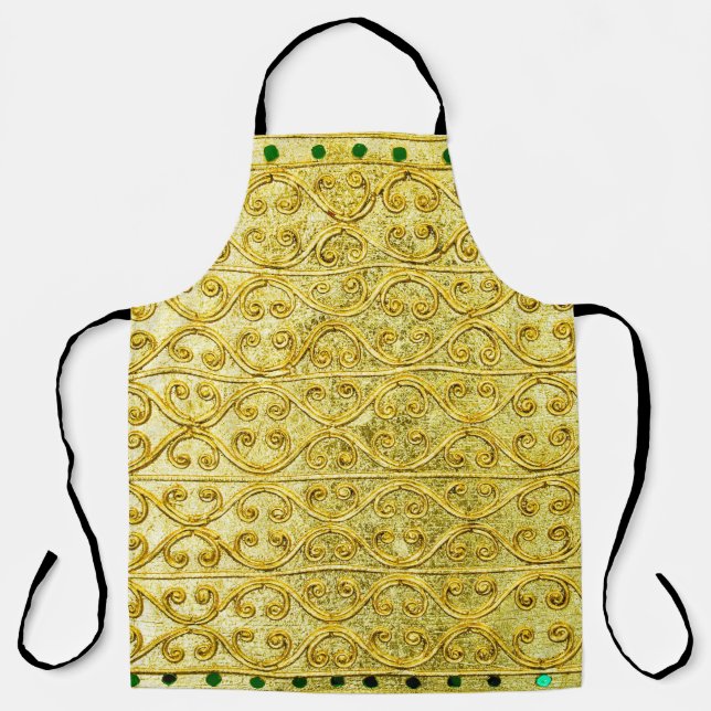 Gold metal seamless pattern  apron (Front)