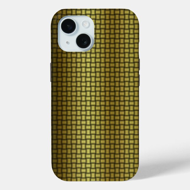 Gold Metal Weave High Res Case-Mate iPhone Case (Back)