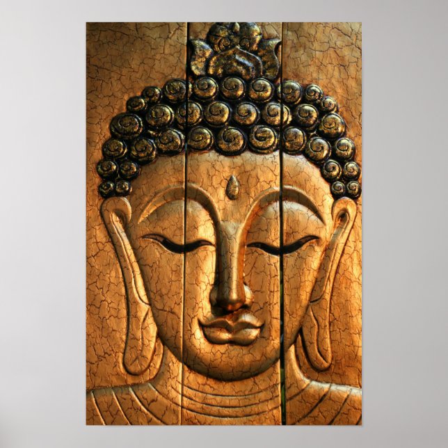 Gold Metallic Buddha Poster (Front)
