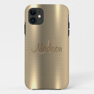 Gold Metallic Chic Elegant Chic Personalise iPhone 11 Case