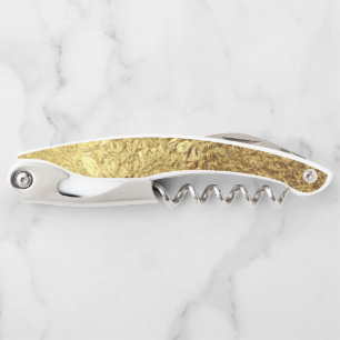Gold metallic corkscrew